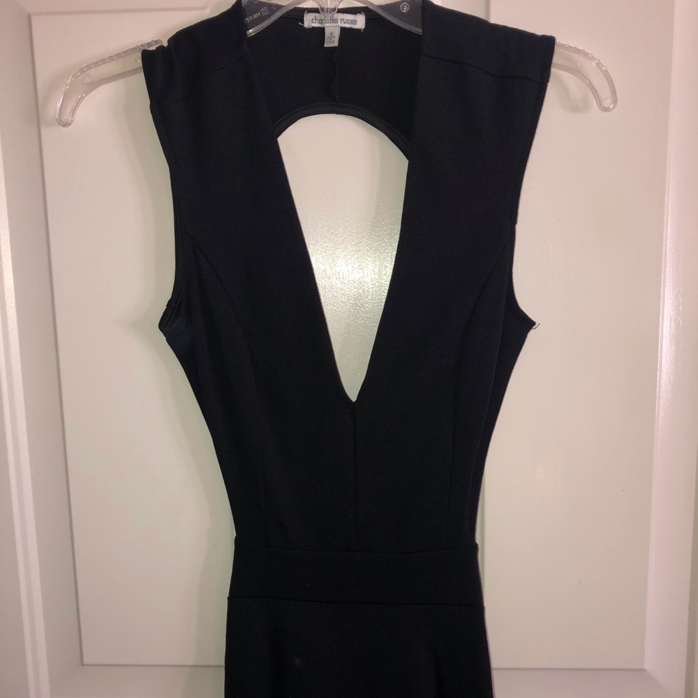 Black Backless Bodycon Dress